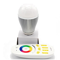 智能全彩LED 球泡灯 无线分组控制 9W 灯泡 E27E26触摸变色控制
