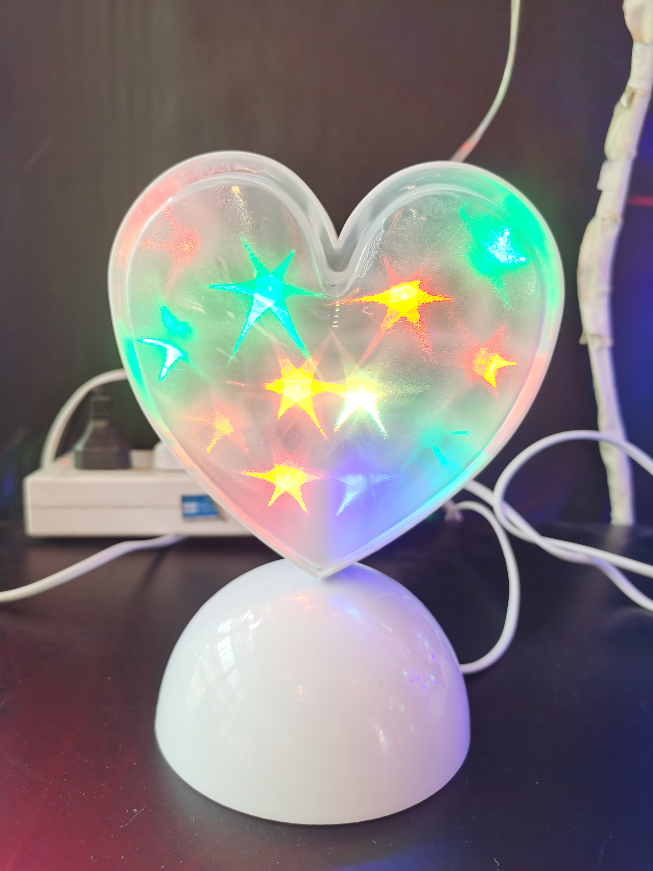 厂家供应LED 台式星空灯台式爱心灯 可转动室内装饰灯