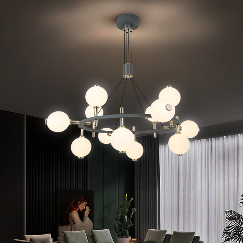 北欧吊灯客厅餐厅卧室圆球吊灯灯具现代简约创意个性大气圆形吊灯