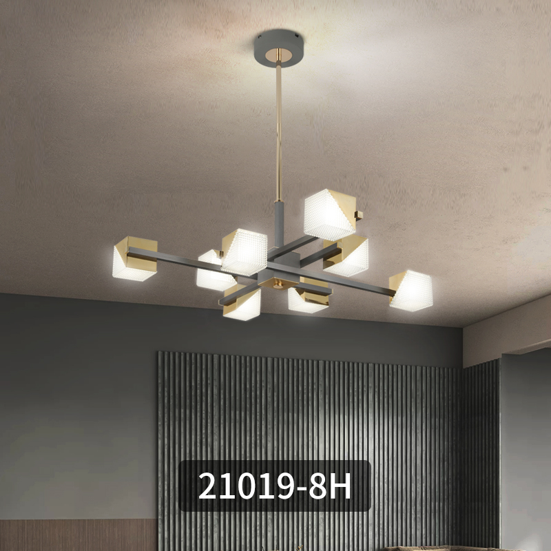 北欧吊灯现代简约客厅灯创意小方块灯轻奢风格餐厅卧室大气灯