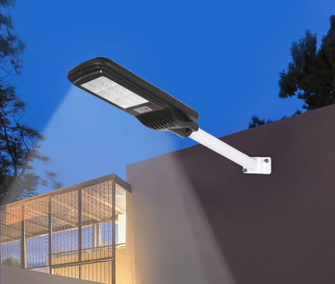 LED一体化路灯IP65路灯农村庭院灯人体感应太阳能灯