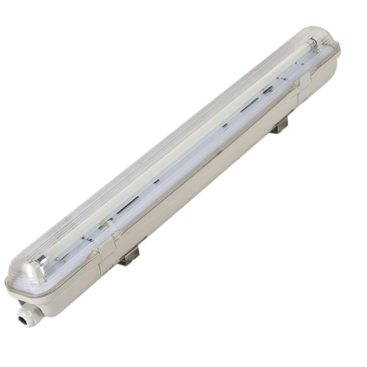  T5单灯管防水支架 0.6米 荧光灯管三防灯 灯具外壳套件