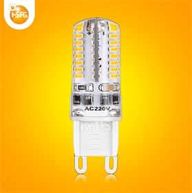 厂家直销g9led玉米灯可调光硅胶led玉米灯g9220v灯