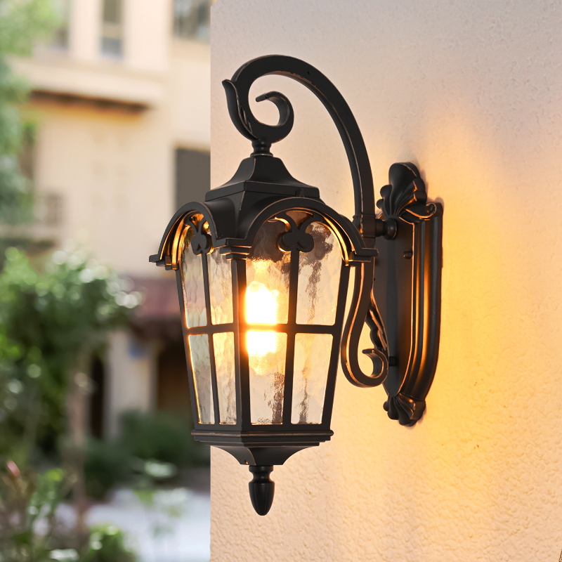 古罗马户外欧式防水壁灯花园别墅大门室外庭院阳台外墙复古灯具