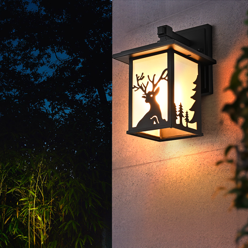 创意欧式户外防水壁挂灯别墅庭院大门凉亭外墙照明壁灯