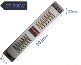 超薄长条电源12V/24V  300W  