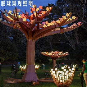 户外灯光造型花园草坪定制灯具公园装饰LED树灯文旅亮化不锈钢
