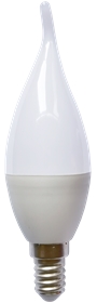 高端LED蜡烛泡 奶白色 拉尾 7W PC款