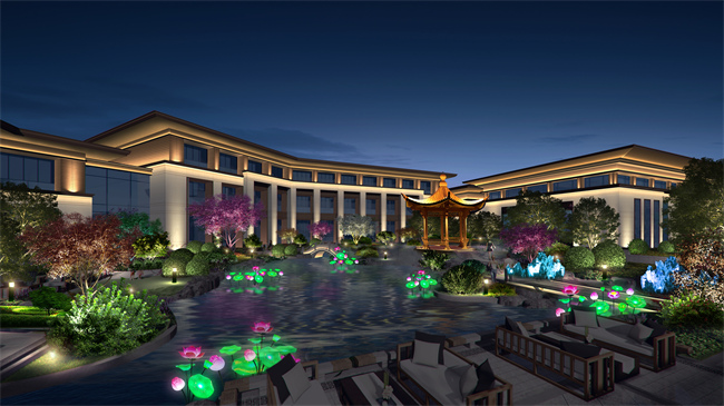 淮安市萧湖旅游度假区泛光照明设计方案